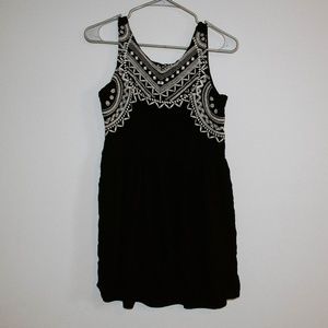Black Embroidered Dress